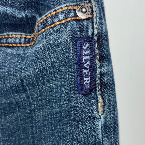 Silver Jeans Dark Blue Flare Women's Jeans - Picture 5 of 5